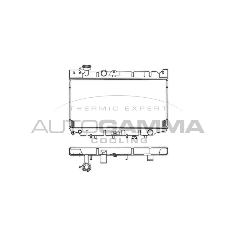Radiateur, refroidissement du moteur AUTOGAMMA 100482