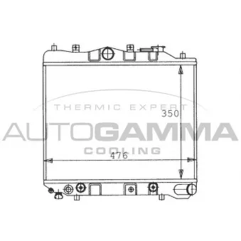 Radiateur, refroidissement du moteur AUTOGAMMA 100484