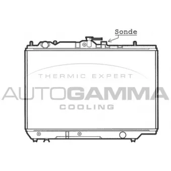 Radiateur, refroidissement du moteur AUTOGAMMA 100487