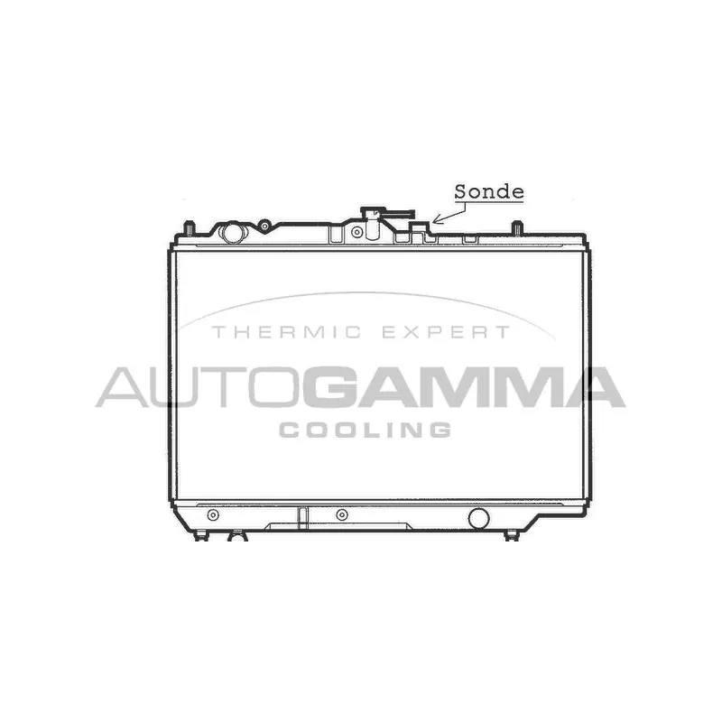 Radiateur, refroidissement du moteur AUTOGAMMA 100487