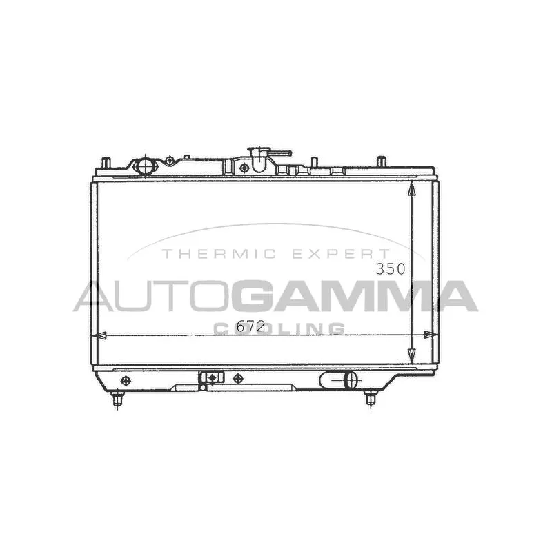 Radiateur, refroidissement du moteur AUTOGAMMA 100488