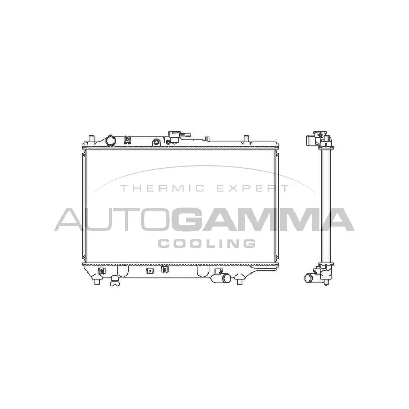 Radiateur, refroidissement du moteur AUTOGAMMA 100490