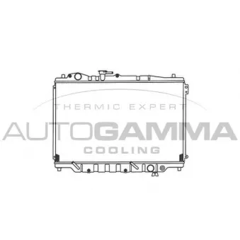 Radiateur, refroidissement du moteur AUTOGAMMA 100502