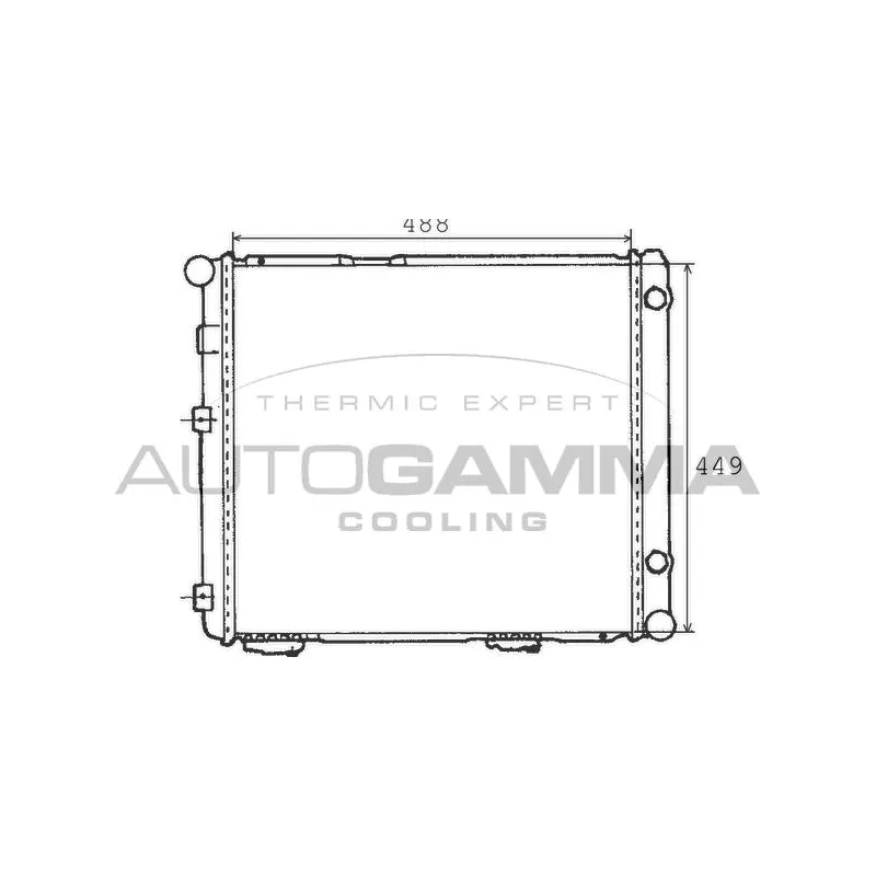 Radiateur, refroidissement du moteur AUTOGAMMA 100517