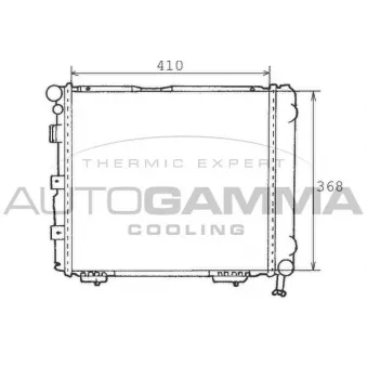 Radiateur, refroidissement du moteur AUTOGAMMA 100518