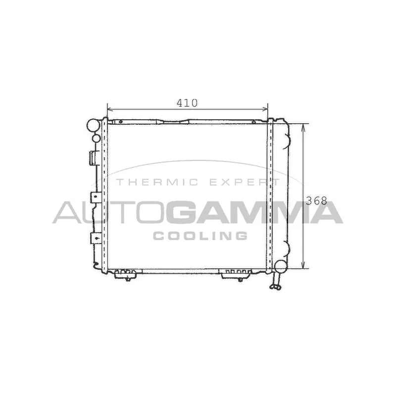 Radiateur, refroidissement du moteur AUTOGAMMA 100518