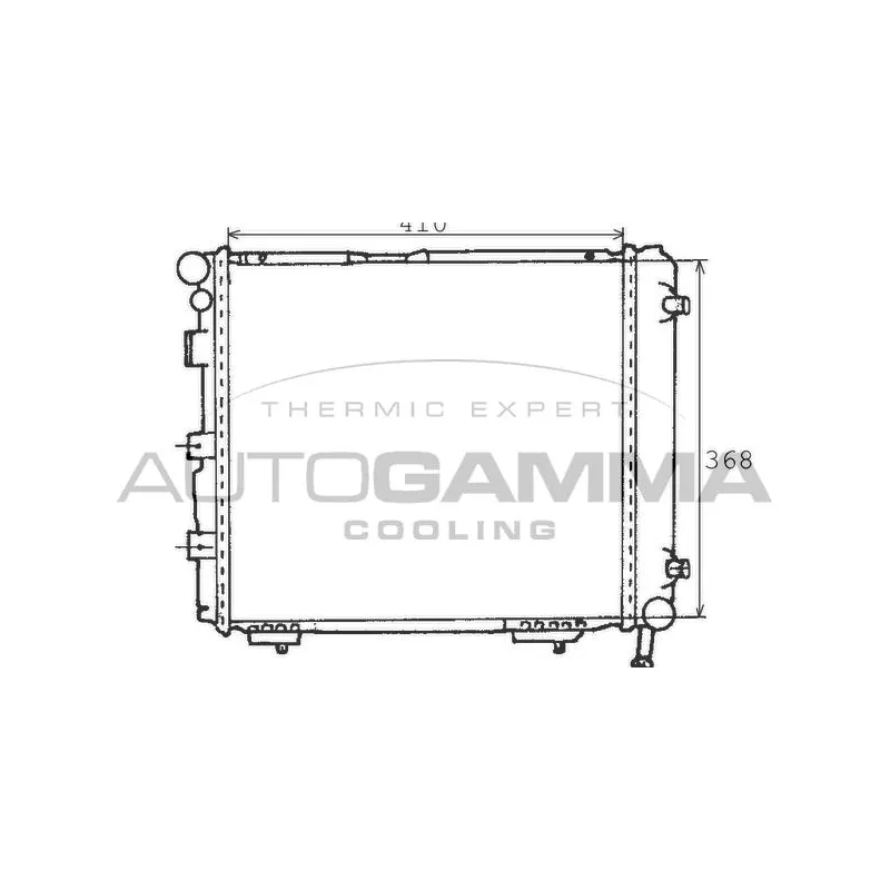 Radiateur, refroidissement du moteur AUTOGAMMA 100519