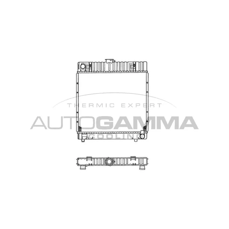 Radiateur, refroidissement du moteur AUTOGAMMA 100527