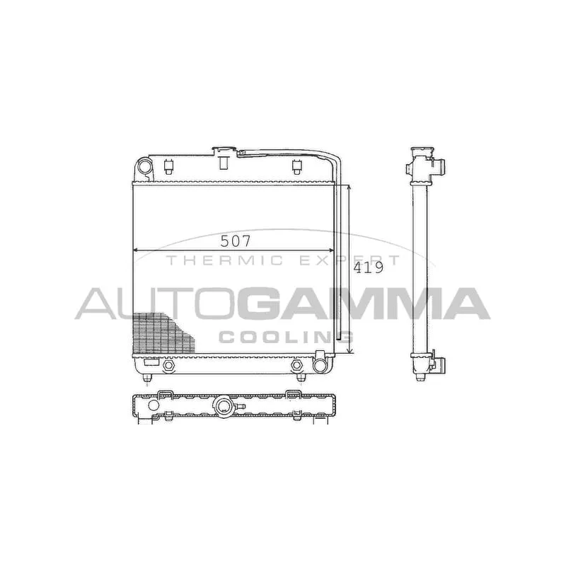Radiateur, refroidissement du moteur AUTOGAMMA 100531