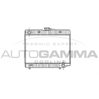 Radiateur, refroidissement du moteur AUTOGAMMA 100534