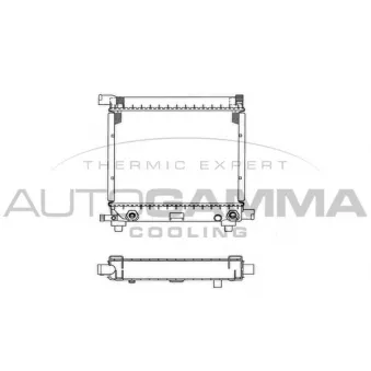 Radiateur, refroidissement du moteur AUTOGAMMA 100541