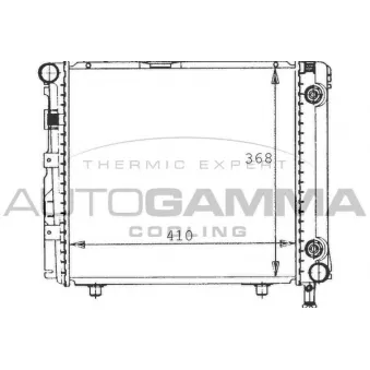 Radiateur, refroidissement du moteur AUTOGAMMA 100542
