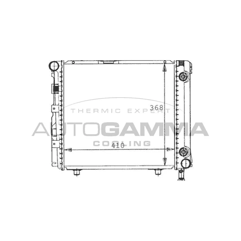 Radiateur, refroidissement du moteur AUTOGAMMA 100542
