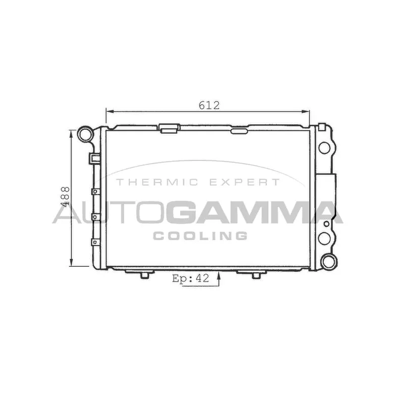 Radiateur, refroidissement du moteur AUTOGAMMA 100551