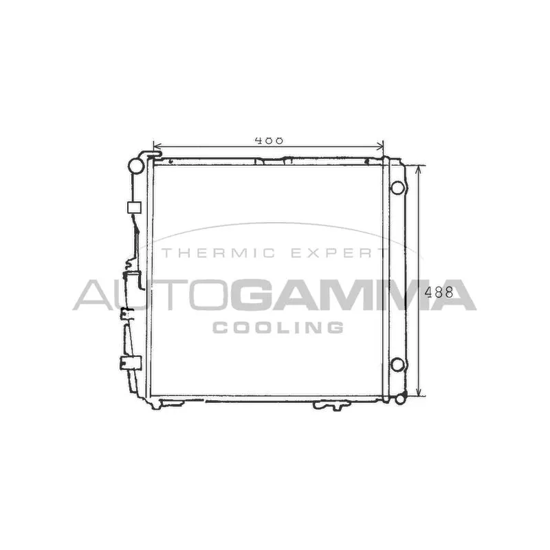 Radiateur, refroidissement du moteur AUTOGAMMA 100558