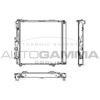 Radiateur, refroidissement du moteur AUTOGAMMA 100559
