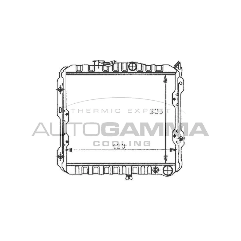 Radiateur, refroidissement du moteur AUTOGAMMA 100567