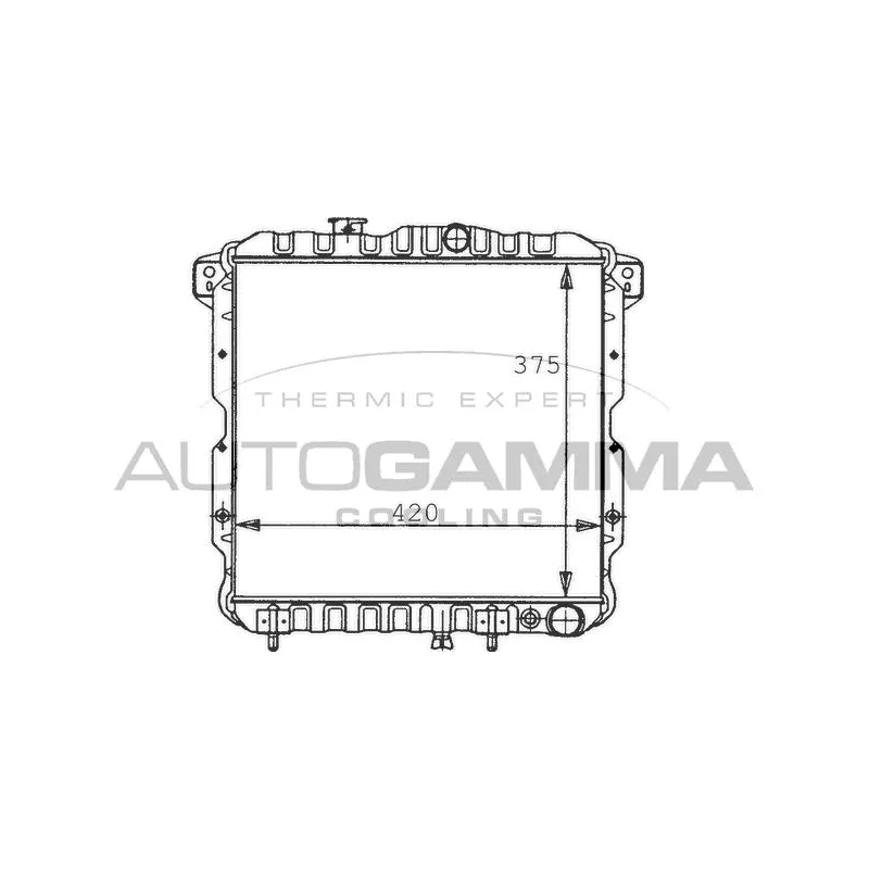 Radiateur, refroidissement du moteur AUTOGAMMA 100575