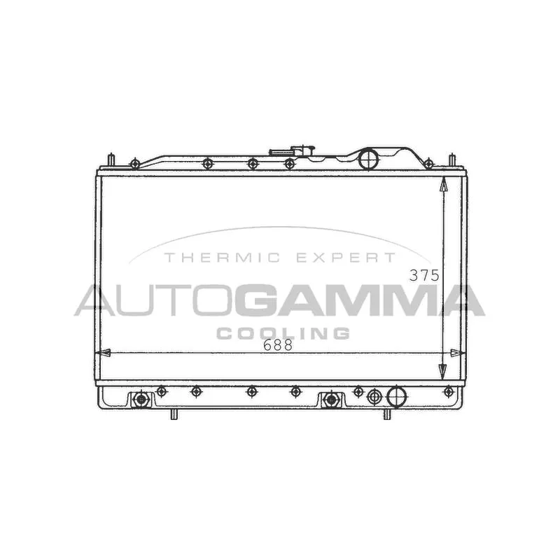 Radiateur, refroidissement du moteur AUTOGAMMA 100586