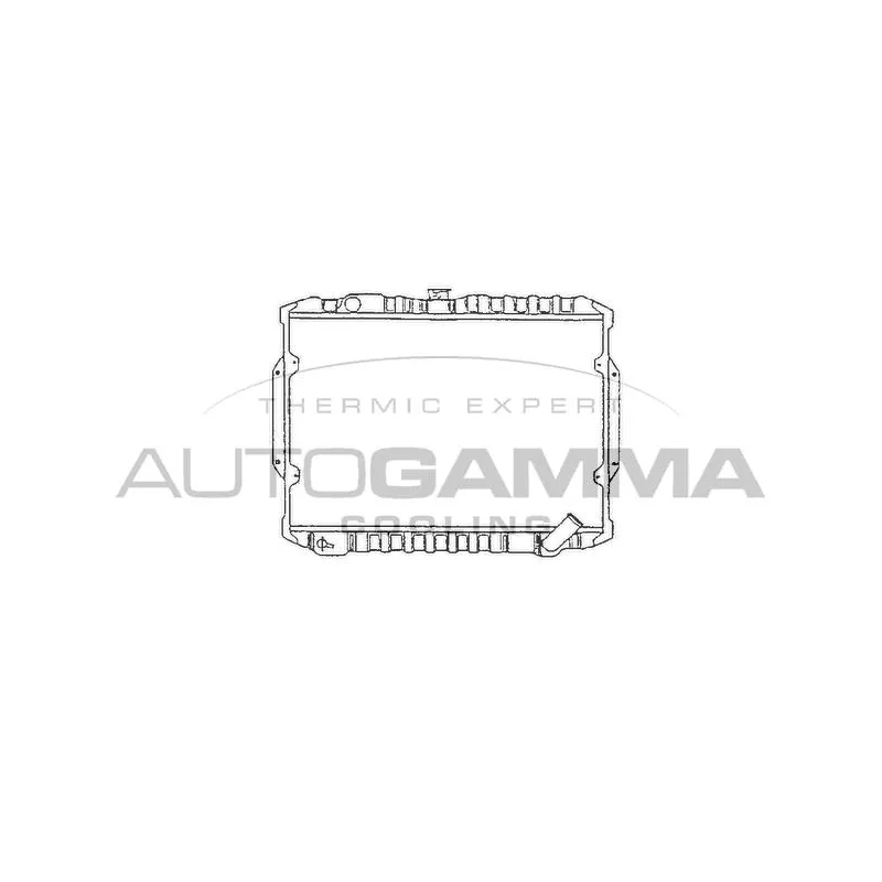 Radiateur, refroidissement du moteur AUTOGAMMA 100587