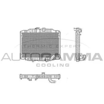Radiateur, refroidissement du moteur AUTOGAMMA 100590