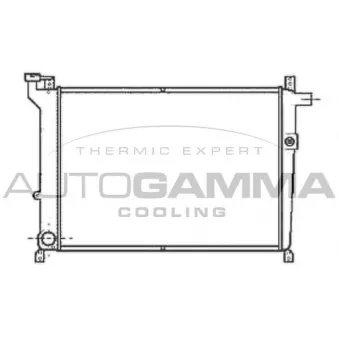 Radiateur, refroidissement du moteur AUTOGAMMA 100613