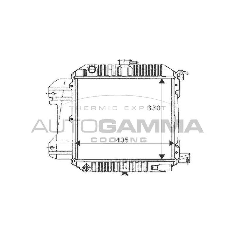 Radiateur, refroidissement du moteur AUTOGAMMA 100619