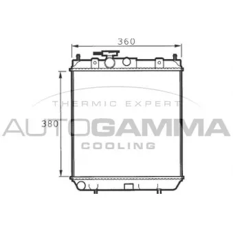 Radiateur, refroidissement du moteur AUTOGAMMA 100627