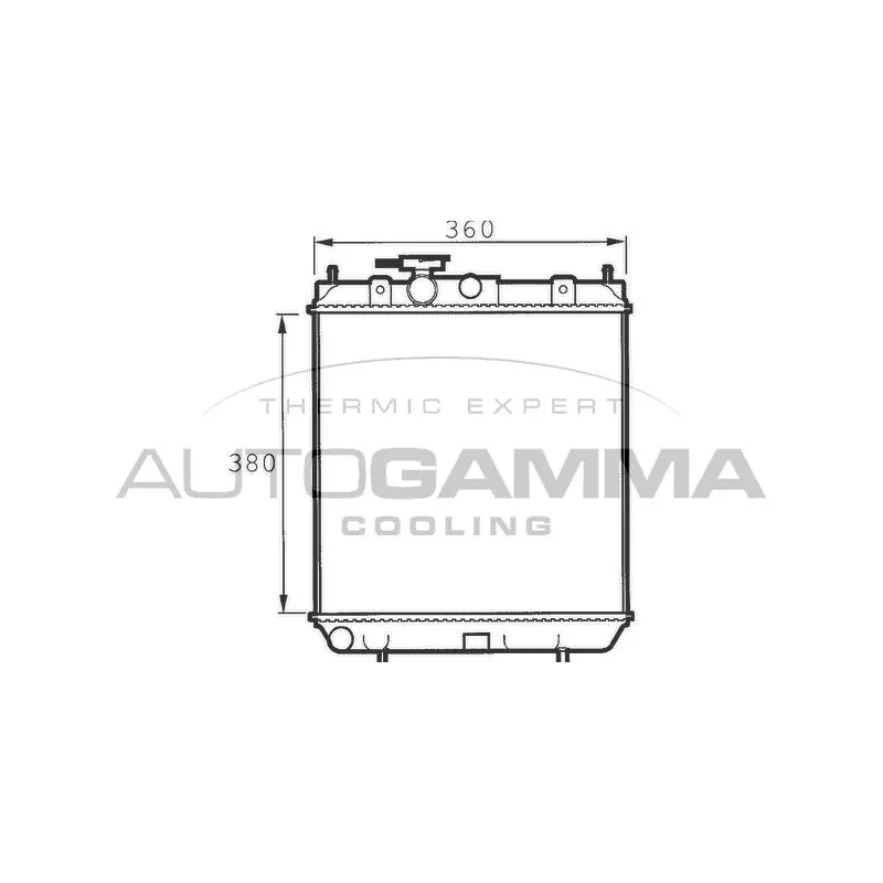 Radiateur, refroidissement du moteur AUTOGAMMA 100627