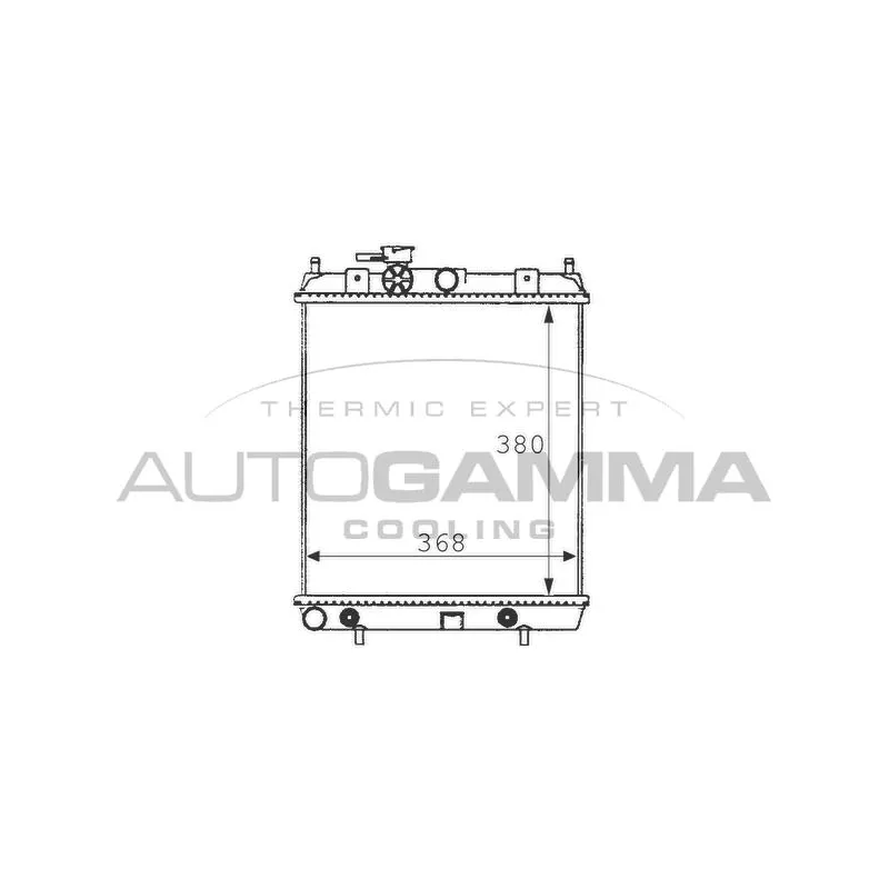 Radiateur, refroidissement du moteur AUTOGAMMA 100628