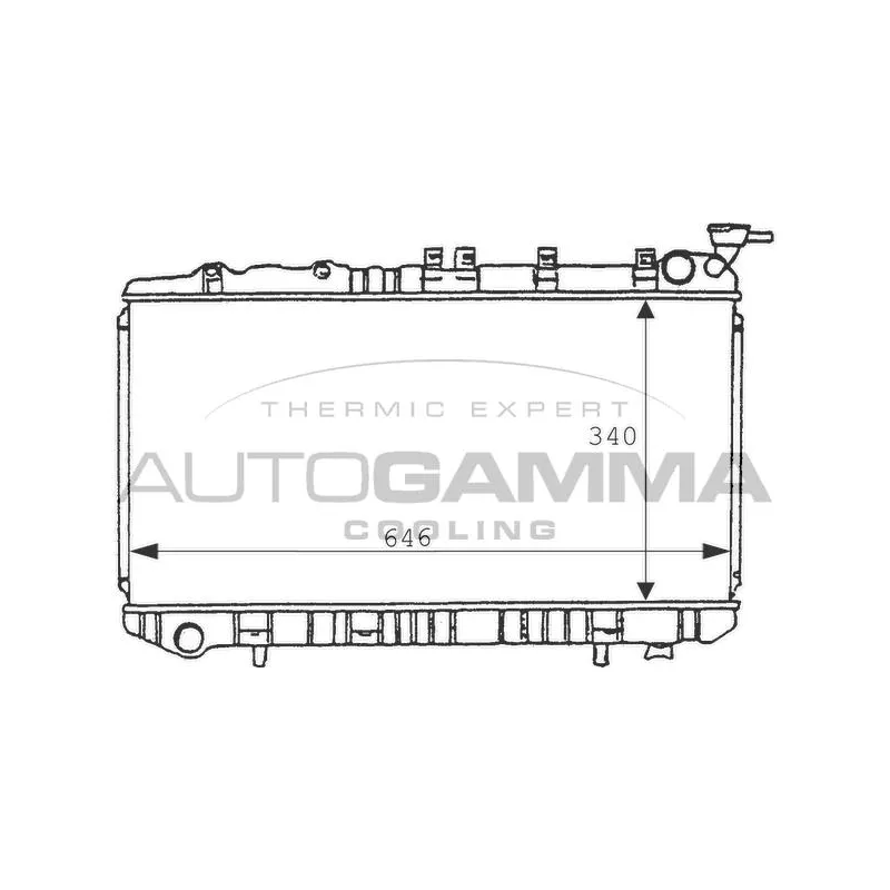 Radiateur, refroidissement du moteur AUTOGAMMA 100630