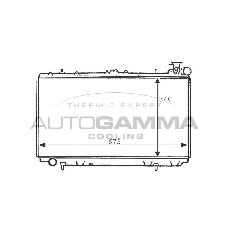 Radiateur, refroidissement du moteur AUTOGAMMA 100634
