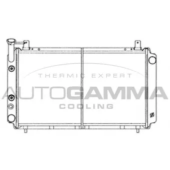 Radiateur, refroidissement du moteur AUTOGAMMA 100640