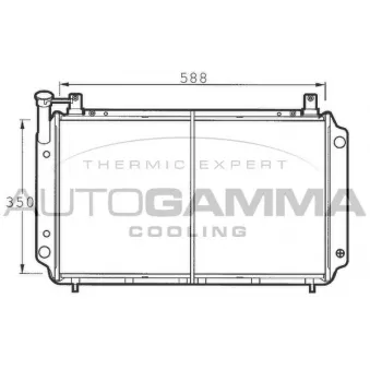 Radiateur, refroidissement du moteur AUTOGAMMA 100644