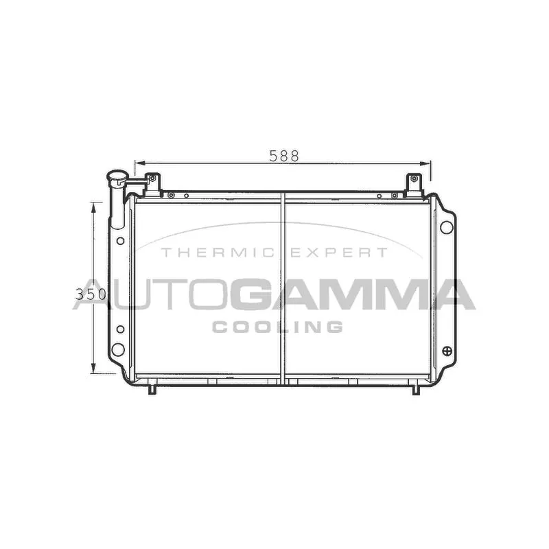 Radiateur, refroidissement du moteur AUTOGAMMA 100644