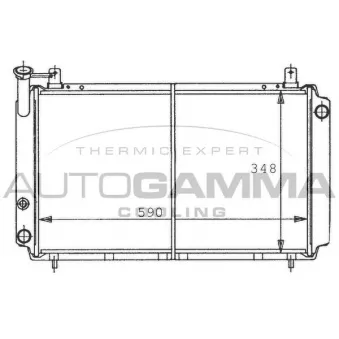 Radiateur, refroidissement du moteur AUTOGAMMA 100647