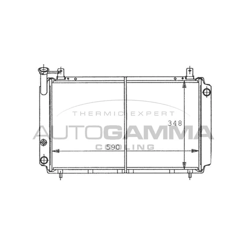 Radiateur, refroidissement du moteur AUTOGAMMA 100647