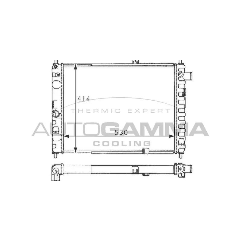 Radiateur, refroidissement du moteur AUTOGAMMA 100663