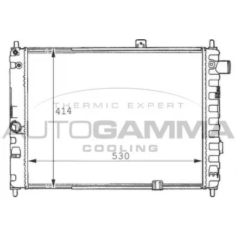 Radiateur, refroidissement du moteur AUTOGAMMA 100664