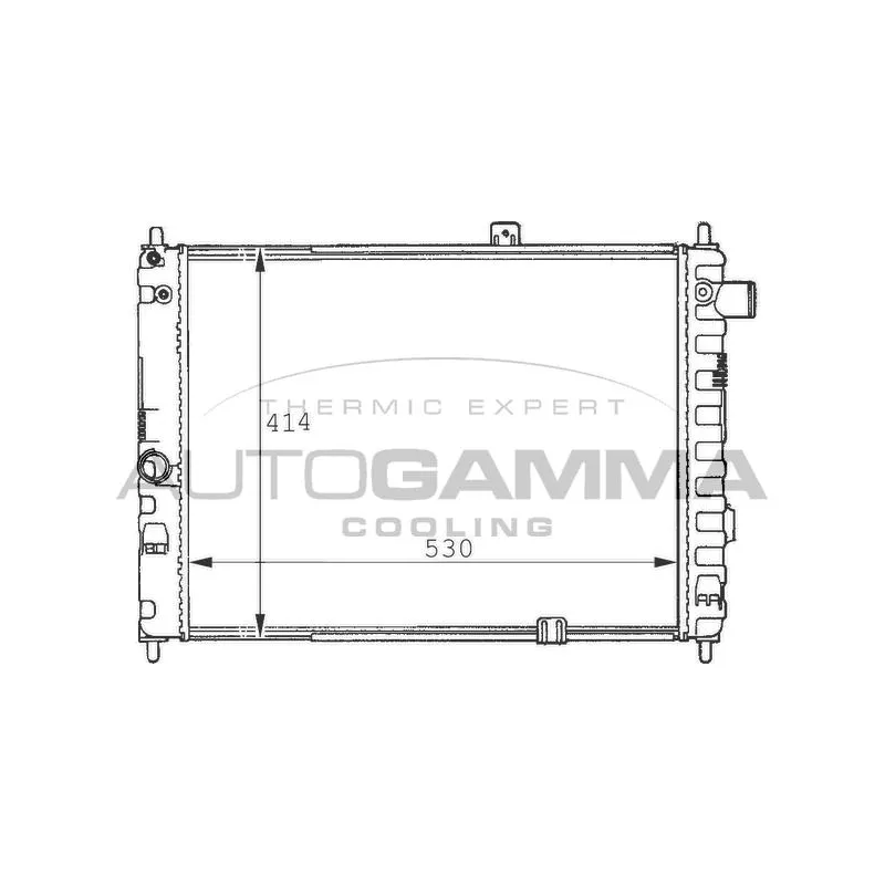 Radiateur, refroidissement du moteur AUTOGAMMA 100664