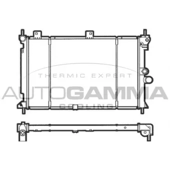 Radiateur, refroidissement du moteur AUTOGAMMA 100669