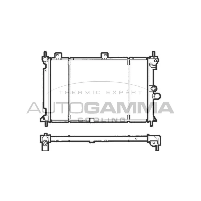 Radiateur, refroidissement du moteur AUTOGAMMA 100669