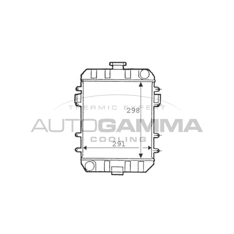 Radiateur, refroidissement du moteur AUTOGAMMA 100680