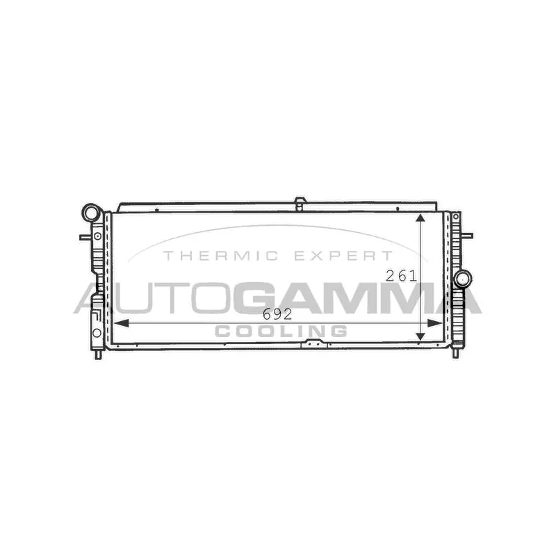 Radiateur, refroidissement du moteur AUTOGAMMA 100707