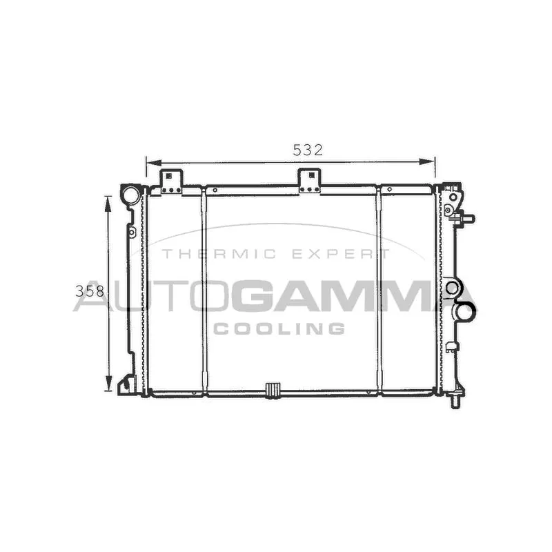 Radiateur, refroidissement du moteur AUTOGAMMA 100728