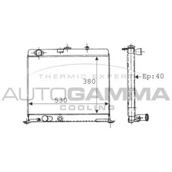 Radiateur, refroidissement du moteur AUTOGAMMA
