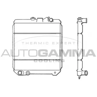 Radiateur, refroidissement du moteur AUTOGAMMA 100814