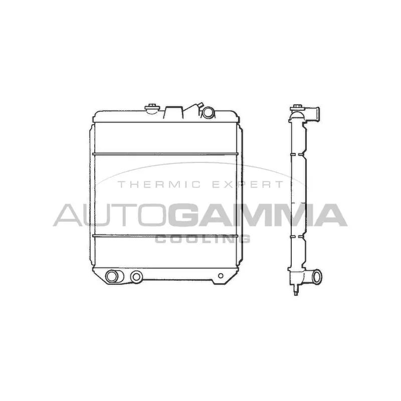 Radiateur, refroidissement du moteur AUTOGAMMA 100814