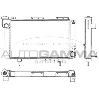 Radiateur, refroidissement du moteur AUTOGAMMA 100820