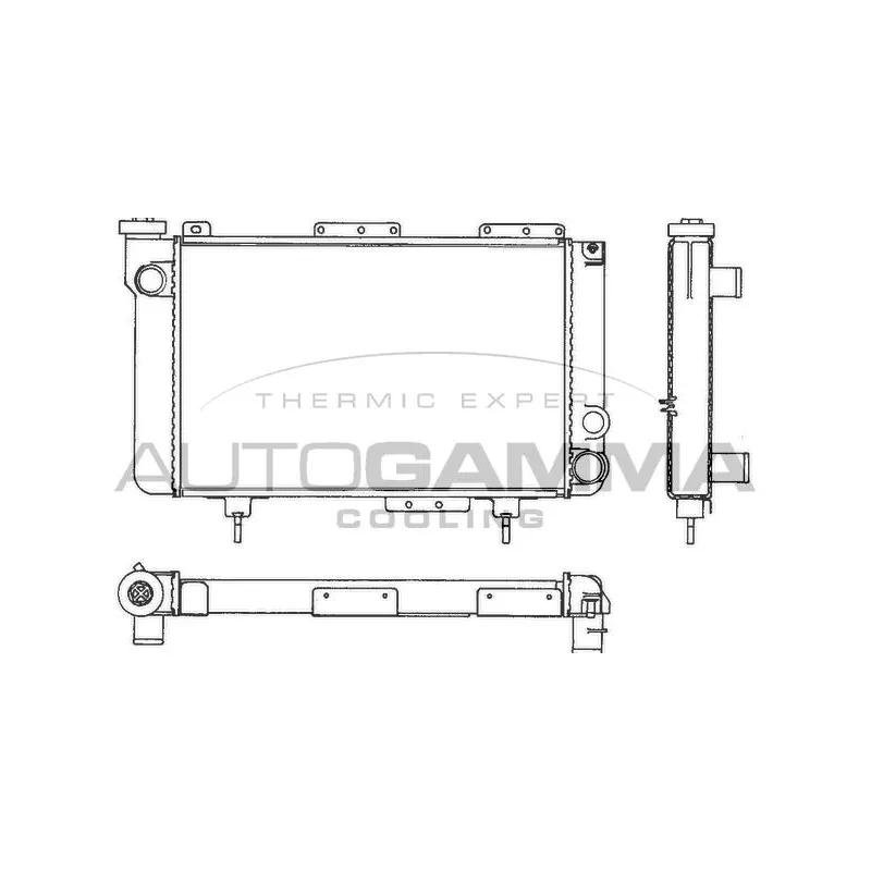 Radiateur, refroidissement du moteur AUTOGAMMA 100820